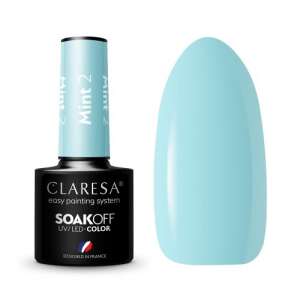 Claresa Soak Off UV/LED Gel Polish, Mint 2, einfaches Lackiersystem - Gel-Lack