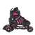 SportTrike inline skates, black and pink, adjustable size, side view