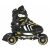 SportTrike 4-in-1 Skates mit Dreiradkonfiguration, Gelb und Schwarz, Seitenansicht