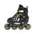 SportTrike 4 in 1 verstellbare Inline-Skates für Kinder, schwarz und gelb, Größe 29-33