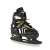 SportTrike 4 in 1 verstellbare Inline-Skates für Kinder, schwarz und gelb, Größe 34-38, Eislaufmodus, Seitenansicht