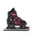 SportTrike inline skates, 4 in 1, black and pink, size S (29-33), adjustable, ABEC-7 bearings, PU wheels, can be used as ice skates