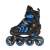 SportTrike 4 az 1-ben görkorcsolya gyerekeknek, kék és fekete színben, méretállítható, oldalnézet