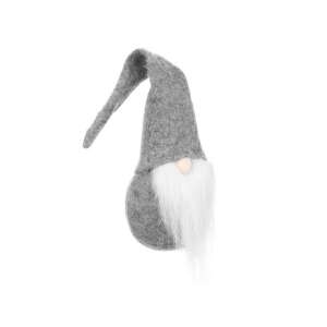 Gnome scandinavian de Crăciun gri, 30 cm înălțime, din pâslă și plastic, perfect pentru decorarea de Crăciun - Decorațiuni de sezon