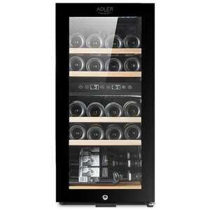 Adler AD8080 Kétzónás Borhűtő 60L, 24 palackos, fekete 97348966 - Borhűtő