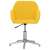 vidaXL világossárga forgó irodaszék karfával, elülnézet