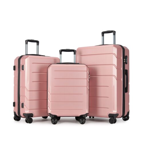 Set kofera BONTOUR Rose Gold Spinner, koferi s 4 kotača