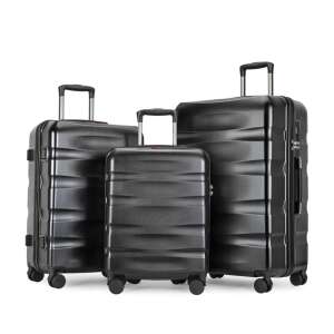 BONTOUR Wave set crnih kofera od 3 dijela - Pribor za oblačenje