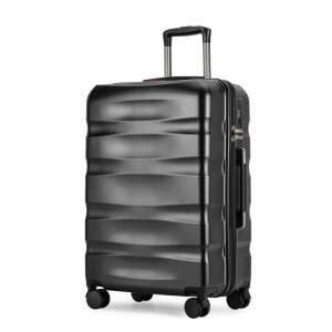 BONTOUR WAVE srednji crni kofer s dvostrukim kotačima - Kofer