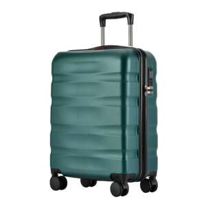 Bontour Wave zeleni kabinski kofer s 4 kotača kosi pogled - Kofer