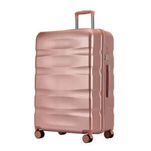 Veľký kufor na kolieskach s kombinačným zámkom BONTOUR Wave Rose Gold - Kufre&tašky