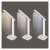 EMOS Chase LED desk lamp, white, showing different light colors