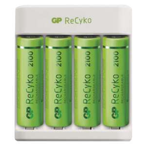 GP Batterieladegerät Eco E411+ 4× AA 2100 + 4× AAA 800 46480355 Akkuladegeräte
