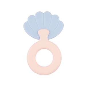 Canpol Babies Pastel Szilikon Rágóka Gyűrű, Kagyló Forma - Csörgő
