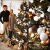 Decorated Springos Premium 3D Caucasian Fir Artificial Christmas Tree with couple and gifts