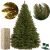 Springos Premium 3D Caucasian Fir Artificial Christmas Tree 1.8m with details and packaging