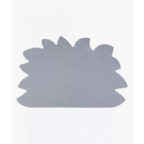 Szürke oroszlános szilikon tányéralátét gyerekeknek