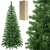 Springos 150cm artificial Christmas tree, silver fir, with stand, box, full view