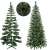 Springos 150cm artificial Christmas tree, silver fir, with stand, disassembled