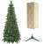 Springos 150cm artificial Christmas tree, silver fir, with stand, box, full view