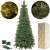 Springos 150cm artificial Christmas tree, silver fir, with stand, close-up of needles