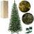 Springos 150cm artificial Christmas tree, silver fir, with stand, close-up of needles