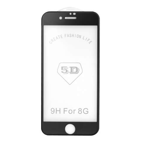 5D Edzett Üveg Kijelzővédő iPhone XR/11-hez - Matt Fekete