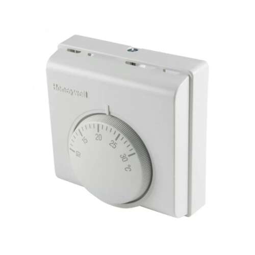 Termostat de cameră mecanic Honeywell T6360A1079, alb, pentru sisteme de încălzire