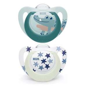 NUK Star Világító Szilikon Cumi - 2 db (6-18 hónap)