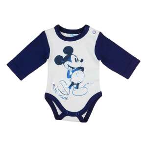 Disney Mickey hosszú ujjú baba body fehér/kék (62) 46494638 Body-k