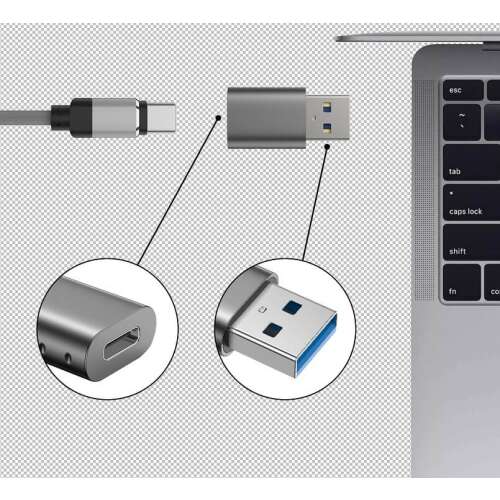 Plug&play adaptér USB-A na USB-C