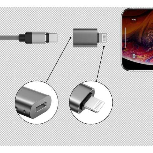 Plug&Play-Adapter Lightning auf USB-C