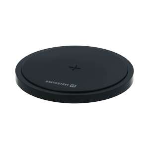 Swissten 15W wireless charger, black, compact, Qi-compatible, fast charging - Wireless Charger