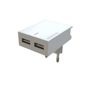 Încărcător de călătorie Swissten cu 2 porturi USB, alb, 3A - Adaptoare de rețea