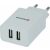 Adapter do ładowarki sieciowej Swissten, 2 porty USB, Smart IC, 2,1 A, biały 46834821