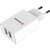Swissten hálózati töltő adapter, 2 USB port, fehér, 2,1 A kimenet