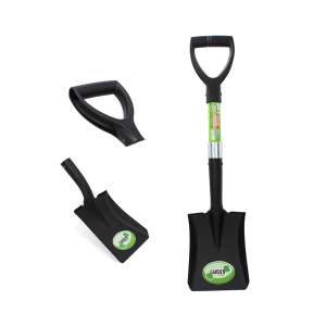 Fekete kerti lapát üvegszálas nyéllel, 16x20x37,7x67 cm - Ültetőszerszám