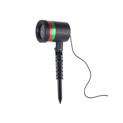 Czerwono-zielony projektor laserowy do świątecznych dekoracji zewnętrznych