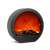 Bewello Decor Fireplace with realistic LED flame effect, black, 35 x 12 x 38 cm