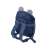 KIK Preschool Bear Backpack, dark blue, back view