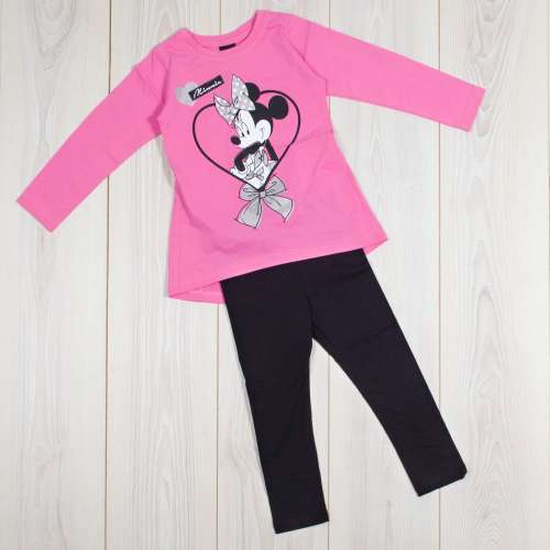 2 részes Lány Szett - Minnie Mouse #rózsaszín-fekete 30826966