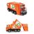 Lena Mercedes orange garbage truck toy, showing functions