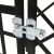 Close-up of Purlov Iso Black Dog Kennel door latch