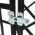 Close-up of Purlov Iso Black Dog Kennel door latch