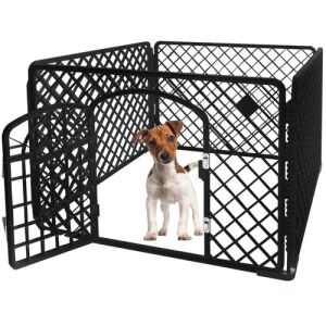 Purlov Iso Canisa neagră pentru câini 90x90x60cm - Petshop