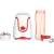 Sencor SBL 2114RD Smoothie Maker, zerlegte Teile: Basis, Klinge und To-Go-Becher