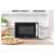 Sencor SMW 1918WH microwave oven, white, on kitchen counter