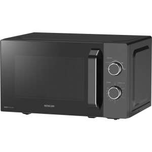 Czarny piekarnik mikrofalowy Sencor SMW 1919BK, 20L, 700W, 5 poziomów mocy, sterowanie mechaniczne