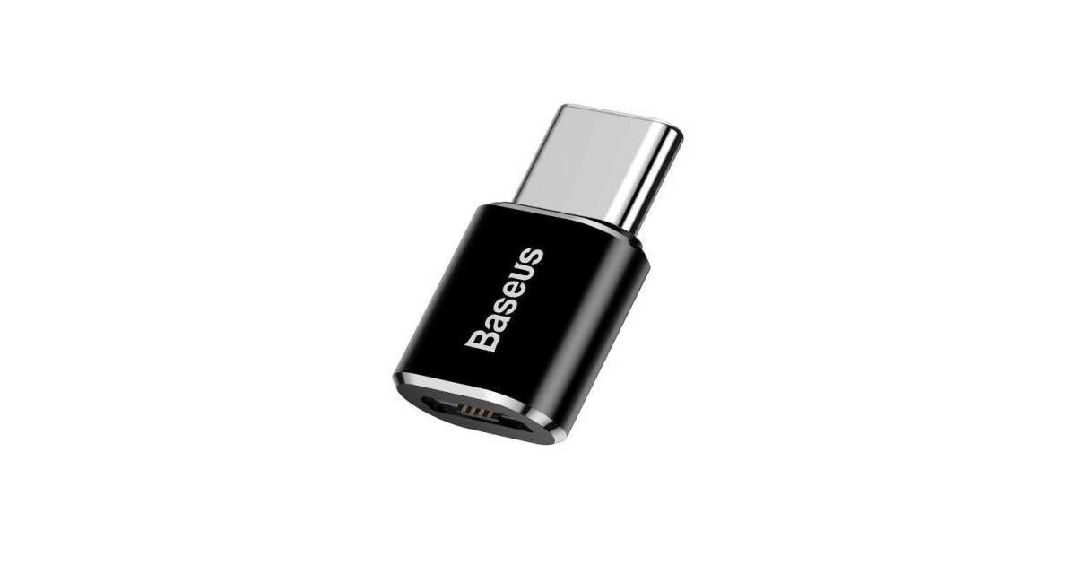 Adaptor Conversie Baseus MicroUSB la USB Type-C, CAMOTG-01, Negru (CAMOTG-01) 46532119