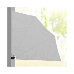 Szary osłona przeciwsłoneczna na balkon, 140 cm, ochrona przed wiatrem i słońcem - Przeszkoda